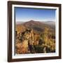 View from the Battertfelsen to the Merkus, Baden Baden, Baden-Wurttemberg, Germany-Markus Lange-Framed Photographic Print