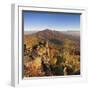 View from the Battertfelsen to the Merkus, Baden Baden, Baden-Wurttemberg, Germany-Markus Lange-Framed Photographic Print