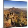 View from the Battertfelsen to the Merkus, Baden Baden, Baden-Wurttemberg, Germany-Markus Lange-Mounted Photographic Print