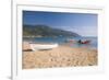 View from the Beach to Distant Cape Taxiarhis-Ruth Tomlinson-Framed Photographic Print