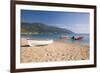 View from the Beach to Distant Cape Taxiarhis-Ruth Tomlinson-Framed Photographic Print