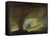 View from the Beatus Cave onto the Thuner Lake-Caspar Wolf-Framed Stretched Canvas