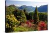 View from the Botanical Garden San Grato towards the Lake and Monte Bre Mountain-null-Stretched Canvas