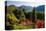 View from the Botanical Garden San Grato towards the Lake and Monte Bre Mountain-null-Stretched Canvas