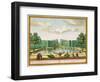 View from the bower over the great lake, from 'Het Zeganplant Kennemerlant'-null-Framed Giclee Print