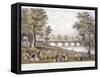 View from the Bridge on the Serpentine Towards Crystal Palace, London, 1851-Day & Son-Framed Stretched Canvas