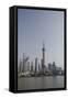 View from the Bund of the Modern Pudong Area, Shanghai, China-Cindy Miller Hopkins-Framed Stretched Canvas