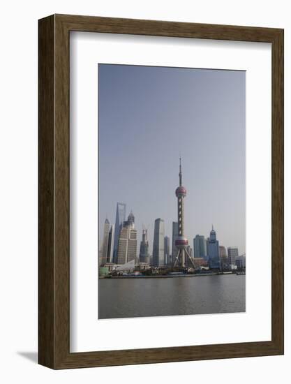 View from the Bund of the Modern Pudong Area, Shanghai, China-Cindy Miller Hopkins-Framed Photographic Print