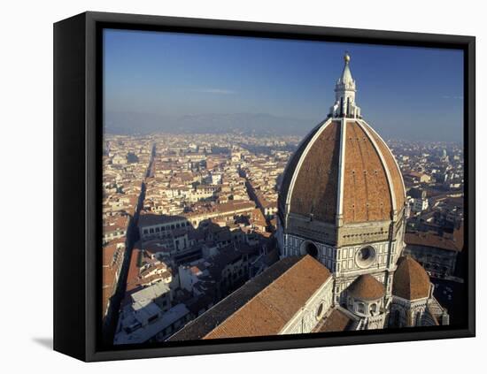 View from the Campanile of the Duomo (Cathedral) of Santa Maria Del Fiore, Florence, Tuscany, Italy-Robert Francis-Framed Stretched Canvas