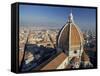 View from the Campanile of the Duomo (Cathedral) of Santa Maria Del Fiore, Florence, Tuscany, Italy-Robert Francis-Framed Stretched Canvas