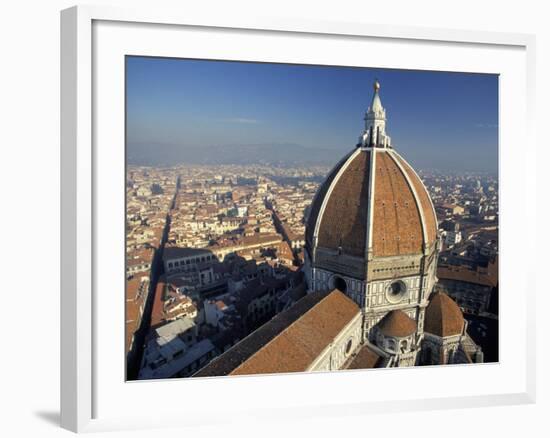 View from the Campanile of the Duomo (Cathedral) of Santa Maria Del Fiore, Florence, Tuscany, Italy-Robert Francis-Framed Photographic Print