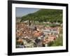 View from the Castle of the Old City, and the River Neckar, Heidelberg, Baden-Wurttemberg, Germany-James Emmerson-Framed Photographic Print