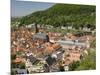 View from the Castle of the Old City, and the River Neckar, Heidelberg, Baden-Wurttemberg, Germany-James Emmerson-Mounted Photographic Print