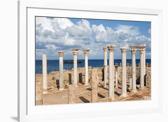 View from the Central Basilica, Apollonia, Libya, North Africa, Africa-Oliviero Olivieri-Framed Photographic Print