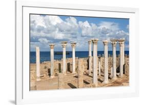 View from the Central Basilica, Apollonia, Libya, North Africa, Africa-Oliviero Olivieri-Framed Photographic Print