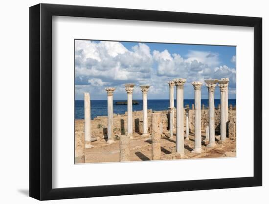 View from the Central Basilica, Apollonia, Libya, North Africa, Africa-Oliviero Olivieri-Framed Photographic Print