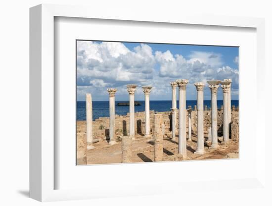 View from the Central Basilica, Apollonia, Libya, North Africa, Africa-Oliviero Olivieri-Framed Photographic Print