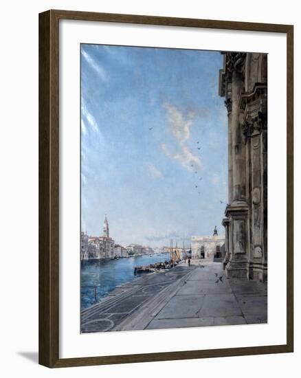 View from the Church of Madonna Della Salute, 1892-Emmanuel Lansyer-Framed Giclee Print