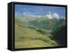 View from the Col De Vars, Near Barcelonnette, Haute-Alpes, French Alps, Provence, France, Europe-David Hughes-Framed Stretched Canvas