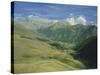 View from the Col De Vars, Near Barcelonnette, Haute-Alpes, French Alps, Provence, France, Europe-David Hughes-Stretched Canvas