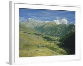 View from the Col De Vars, Near Barcelonnette, Haute-Alpes, French Alps, Provence, France, Europe-David Hughes-Framed Photographic Print