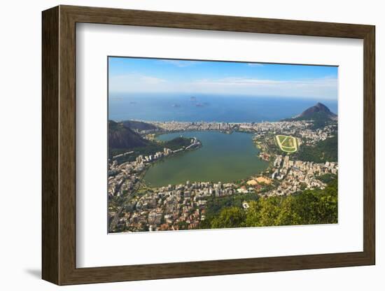 View from the Corcovado over Ipanema-Gabrielle and Michael Therin-Weise-Framed Photographic Print