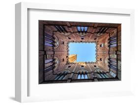 View from the courtyard of Public Building of Siena. Europe. Italy. Tuscany. Siena-ClickAlps-Framed Photographic Print