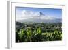 View from the Daraga Church over Mount Mayon Volcano, Legaspi, Southern Luzon, Philippines-Michael Runkel-Framed Photographic Print