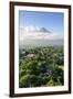 View from the Daraga Church over Volcano of Mount Mayon, Legaspi, Southern Luzon, Philippines-Michael Runkel-Framed Photographic Print