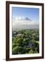 View from the Daraga Church over Volcano of Mount Mayon, Legaspi, Southern Luzon, Philippines-Michael Runkel-Framed Photographic Print