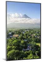 View from the Daraga Church over Volcano of Mount Mayon, Legaspi, Southern Luzon, Philippines-Michael Runkel-Mounted Photographic Print