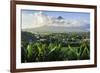 View from the Daraga Church to the Volcano of Mount Mayon, Legaspi, Southern Luzon, Philippines-Michael Runkel-Framed Photographic Print