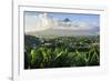 View from the Daraga Church to the Volcano of Mount Mayon, Legaspi, Southern Luzon, Philippines-Michael Runkel-Framed Photographic Print