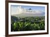 View from the Daraga Church to the Volcano of Mount Mayon, Legaspi, Southern Luzon, Philippines-Michael Runkel-Framed Photographic Print