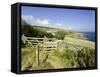 View from the Devon Coast Path at Prawle Point, South Hams, Devon, England, United Kingdom-David Hughes-Framed Stretched Canvas