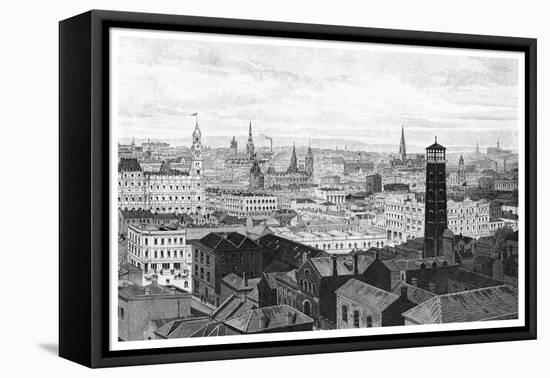View from the Dome of the Law Courts, Melbourne, Victoria, Australia, 1886-null-Framed Stretched Canvas