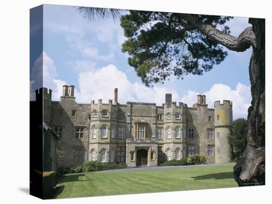 View from the East of Croft Castle, a National Trust Property, Herefordshire, England-David Hunter-Stretched Canvas