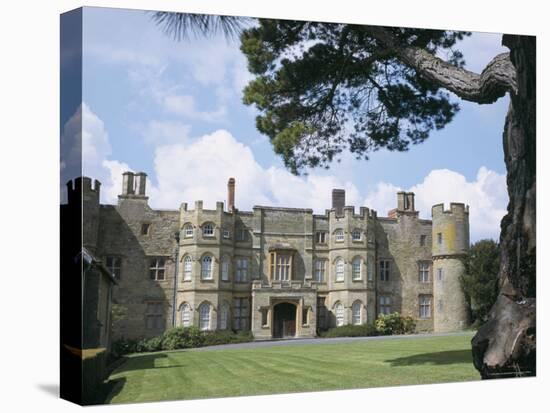 View from the East of Croft Castle, a National Trust Property, Herefordshire, England-David Hunter-Stretched Canvas