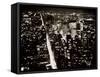 View from the Empire State Building at Night-null-Framed Stretched Canvas