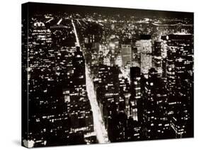 View from the Empire State Building at Night-null-Stretched Canvas