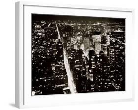 View from the Empire State Building at Night-null-Framed Photographic Print