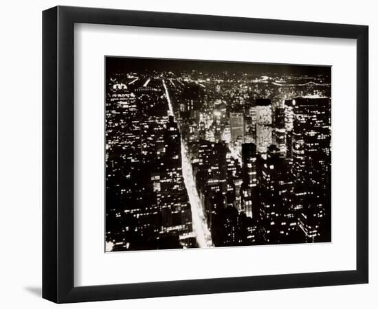 View from the Empire State Building at Night-null-Framed Photographic Print