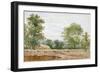 View from the Excavations of Highgate Tunnel, London, 1812-George Arnald-Framed Giclee Print