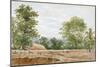 View from the Excavations of Highgate Tunnel, London, 1812-George Arnald-Mounted Giclee Print