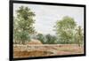 View from the Excavations of Highgate Tunnel, London, 1812-George Arnald-Framed Giclee Print