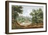 View from the Excavations of Highgate Tunnel, London, 1812-George Arnald-Framed Giclee Print