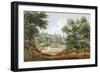 View from the Excavations of Highgate Tunnel, London, 1812-George Arnald-Framed Giclee Print