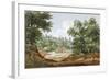 View from the Excavations of Highgate Tunnel, London, 1812-George Arnald-Framed Giclee Print