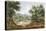 View from the Excavations of Highgate Tunnel, London, 1812-George Arnald-Stretched Canvas