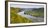 View from the Ferdinandswarte to Oberloiben, Rossatz, DŸrnstein, the Danube, Wachau-Rainer Mirau-Framed Photographic Print